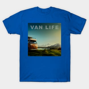 Van Life Camper RV Outdoors in Nature T-Shirt